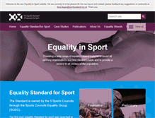 Tablet Screenshot of equalityinsport.org